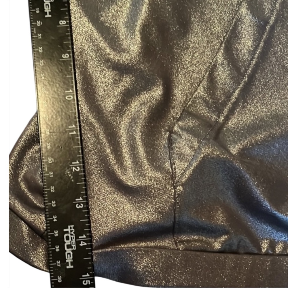 H&M ❤️ Coachella size XL Silver metallic hooded Jacket , pockets - Picture 13 of 16